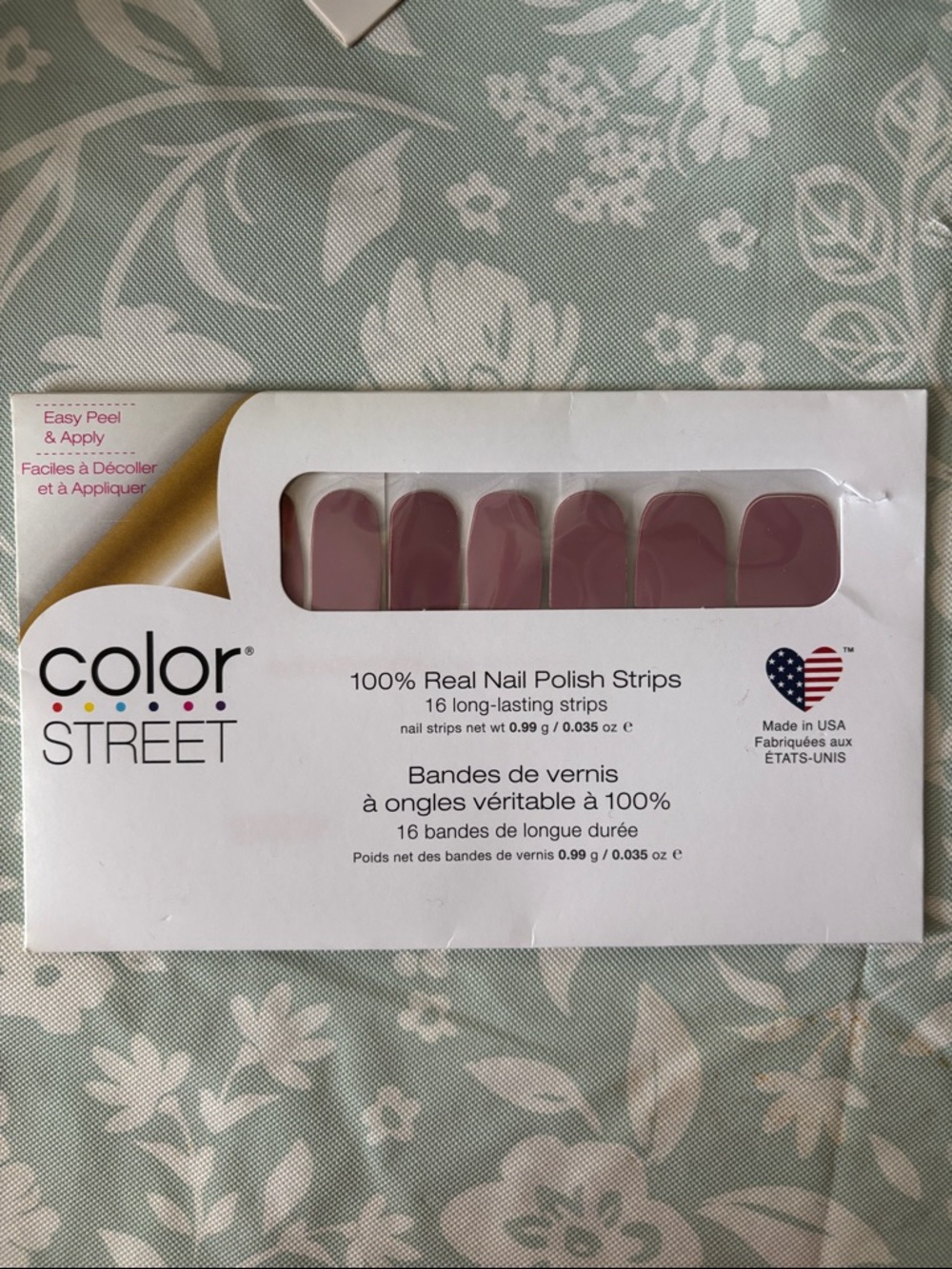 Color Street Mauve Nail Polish Strips - Soft Mauve Set